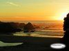 a sunset walk on the beach