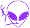A purple alien