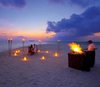 Romantic dinner on the beach