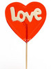 Valentine's heart shape lollipo