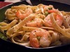 Fettucine seafood carbonara