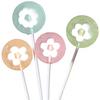 Pastel flower lollipops