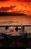 romantic sunset dinner