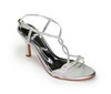 Glittery Silver Prom Shoes
