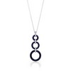 Classy Black Circles Necklace 