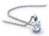 Diamond solitaire pendant 