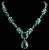 Dior Diamond-Emerald Necklace