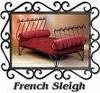 French sleigh Bed