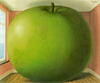 A crisp green apple