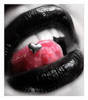 Tongue Piercing Lip Kiss