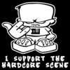 I support Hardcore Sticker