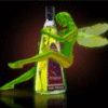 Absinth with green fairy