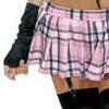 pink school girl skirt