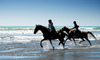 a sunrise beach horse ride