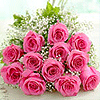 One Dozen Scented Pink Roses