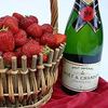 champange and strawberries