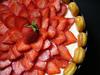 Strawberry and vanilla cake