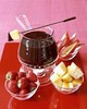 Delicious chocolate fondue