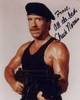 Autograph by Chuck Norris 