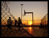 An evening Basketball Game