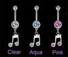 Musical Note Belly Rings