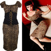 Retro Pin-Up Leopard Dress