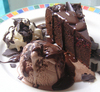 Chocolate ice-cream cake