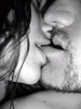 a sensual kiss