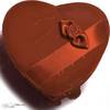 A heart box of chocolates