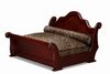 Wooden Tiger Sleigh Bed