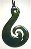 NZ JADE Fish Hook Pendant