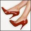 Shiny red shoes