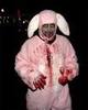 a pink zombie bunny