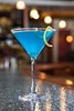 a blue martini