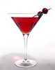 a cranberry martini