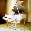 a white grand piano ♪