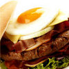 Gigantic Beef with Egg Burger
