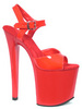 Red 7 ½ inch heel platforms