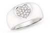 1 Carat 14k Diamond Heart Ring