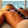 A hot stone massage