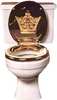 royal throne golden toilet seat
