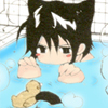 a bath with a rubber ducky!