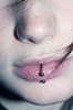 A lip peircing