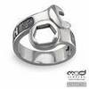 mens silver wrench ring
