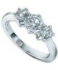 18ct White Gold Diamond Trilogy 