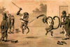a Monkey sword fight